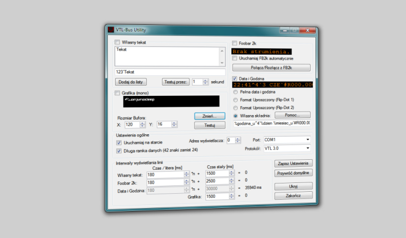 Program VTL Bus Utility